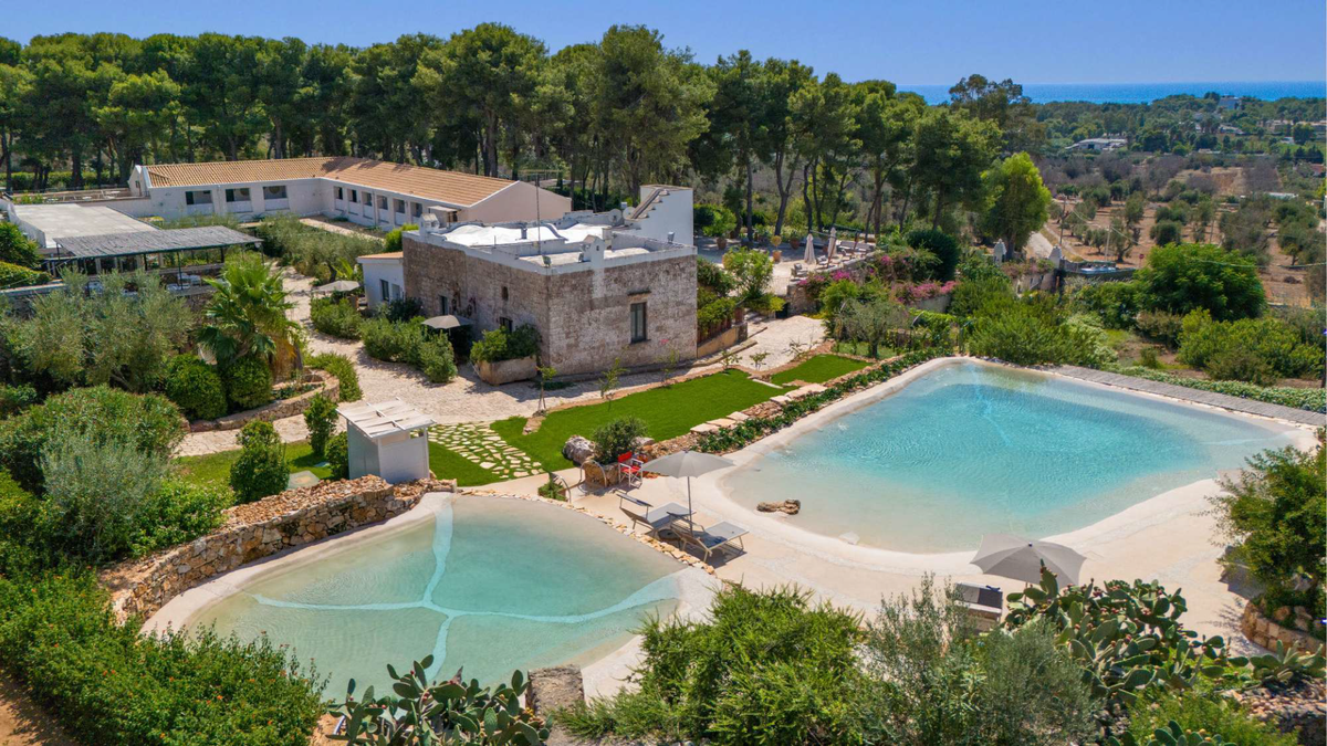 Vue aérienne de la Masseria Fontanelle © Masseria Fontanelle