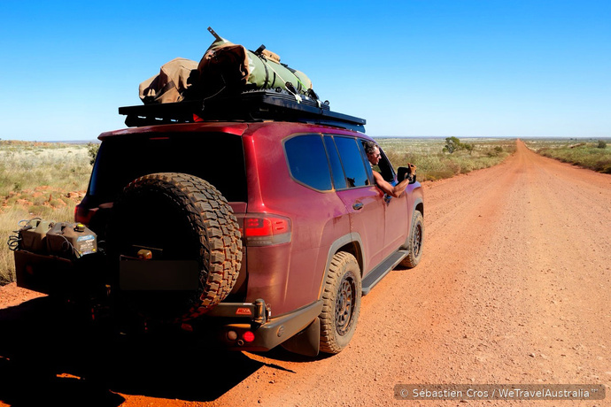 Dès le 24 juillet prochain, suivez une expédition à travers l’Outback australien, avec Sébastien Cros et sa nièce Marion, en live sur TourMaG - Photo : Sébastien Cros - WeTravelAustralia™ Dès le 24 juillet prochain, suivez une expédition à travers l’Outback australien, avec Sébastien Cros et sa nièce Marion, en live sur TourMaG - Photo : Sébastien Cros - WeTravelAustralia™