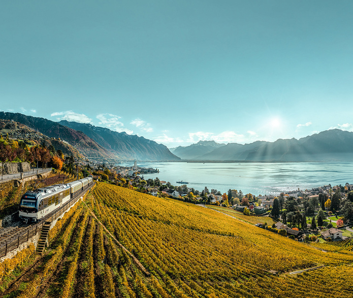 Un trajet panoramique à travers le Lavaux © Swiss Travel Systems AG / Tobias Ryser