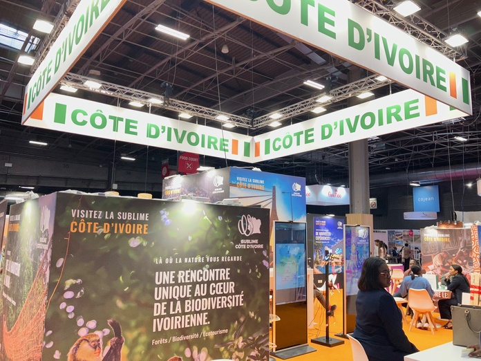 Le stand de la Côte d'Ivoire sur le salon IFTM. Photo : TB Le stand de la Côte d'Ivoire sur le salon IFTM. Photo : TB
