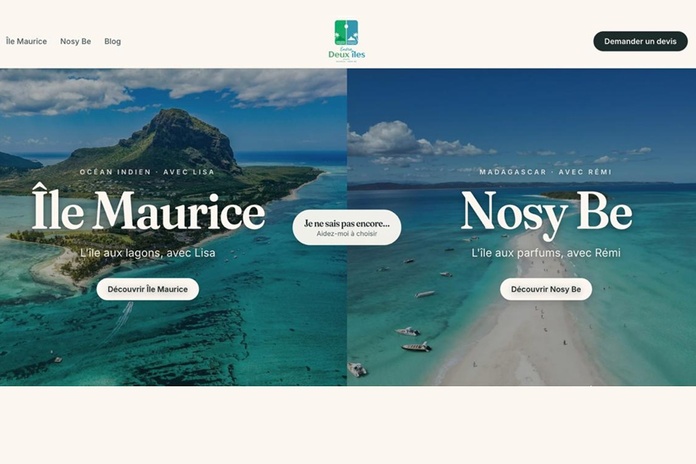 Le lancement du site internet d'Entre deux îles est prévu pour 2027. @voyages couture Le lancement du site internet d'Entre deux îles est prévu pour 2027. @voyages couture